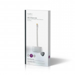 Nedis USB Multi-Port Adapter | 3-i-1 | USB 3.2 Gen 1 | USB-C™ Hann | USB-A Hun / USB-C™ Hunn / VGA Hun 15p | 5 Gbps | 0.20 m | Rund | Gull belagt | Flettet / Nylon | Sølv | Deksel Vindusboks Nedis USB Multi-Port Adapter | 3-i-1 | USB 3.2 Gen 1 | USB-C™ Hann | USB-A Hun / USB-C™ Hunn / VGA Hun 15p | 5 Gbps | 0.20 m | Rund | Gull belagt | Flettet / Nylon | Sølv | Deksel Vindusboks