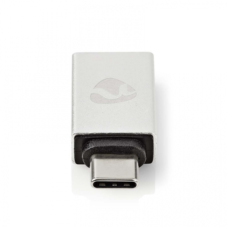 Nedis USB-C™ Adapter | USB 3.2 Gen 1 | USB-C™ Hann | USB-A Hun | 5 Gbps | Rund | Nikkel belagt | Sølv | Deksel Vindusboks Nedis USB-C™ Adapter | USB 3.2 Gen 1 | USB-C™ Hann | USB-A Hun | 5 Gbps | Rund | Nikkel belagt | Sølv | Deksel Vindusboks
