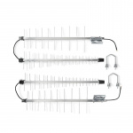 Nedis 4G / 3G Antenne | 5G | Utendørs | 698 - 3800 MHz | Forsterkning: 15 dB | 0.30 m | Sølv