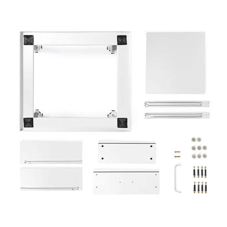 Nedis Stå for vaskemaskin og tørketrommel | Skuff | 150 kg | Hvit