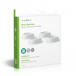 Nedis Anti vibrasjonsdempere | Egnet for: Universell | 4 stk. | Hvit | Plast