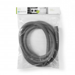 Nedis Outlet Hose | 22 mm | 19 mm | 0.5 Bar | 60 °C | 2.50 m | Bruksområde: Rett / Vaskemaskin | Grå