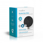 Nedis SmartLife-Klokke | RF, frequency 433 Mhz | Tilbehør til: WIFICDP10GY / WIFICDP30WT / WIFICDP40CWT | USB-Strøm | 4 Lyder | 5 V DC | Justerbar volum | Sort Nedis SmartLife-Klokke | RF, frequency 433 Mhz | Tilbehør til: WIFICDP10GY / WIFICDP30WT / WIFICDP40CWT | USB-Strøm | 4 Lyder | 5 V DC | Justerbar volum | Sort
