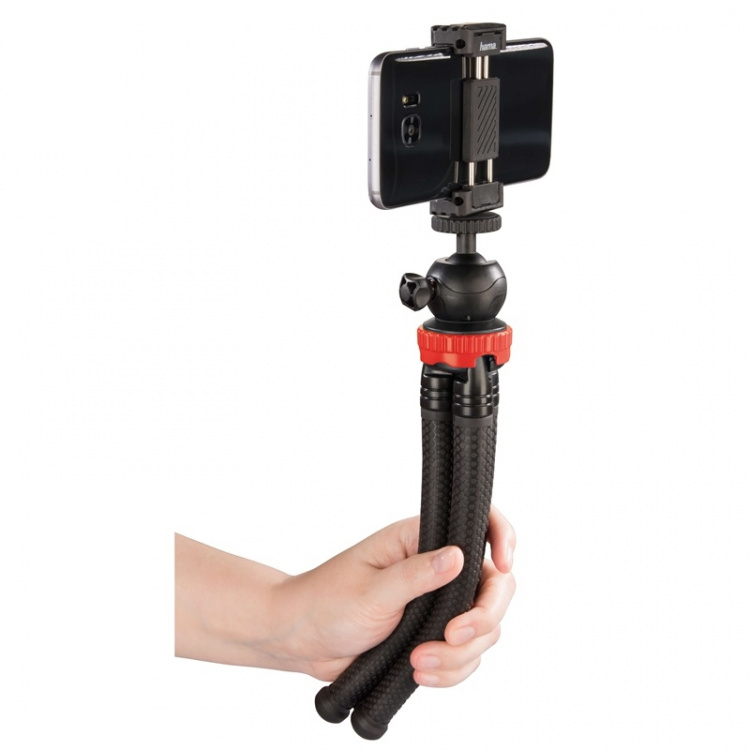 Hama Bordstativ Kamera, Smartphone & GoPro FlexPro 27 cm Rød