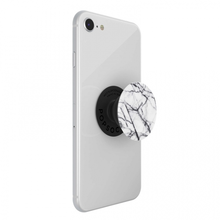 POPSOCKETS Dove White Marble Avtagbart Grip med stativfunksjon