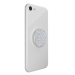 PopSockets Sparkle Snow White Avtagbart Grip med stativfunksjon Premium