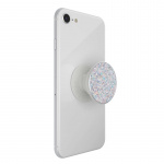 PopSockets Sparkle Snow White Avtagbart Grip med stativfunksjon Premium