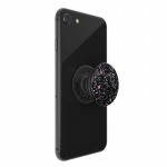 PopSockets Sparkle Black Avtagbart Grip med stativfunksjon Premium