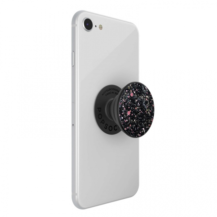 PopSockets Sparkle Black Avtagbart Grip med stativfunksjon Premium