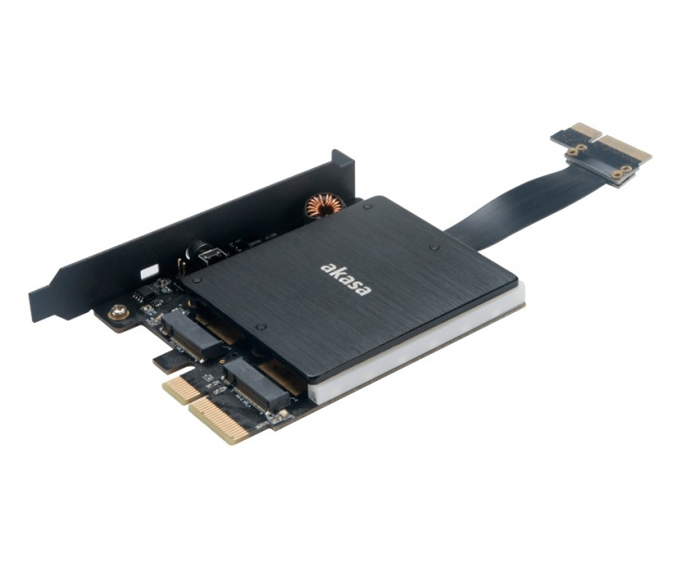Akasa Dobbel M.2 PCIe SSD-adapter Akasa Dobbel M.2 PCIe SSD-adapter