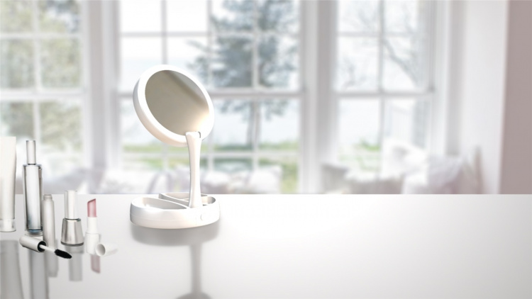 Cenocco sammenleggbart LED-speil (CC-9050)