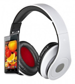 Rebeltec-hodesett AUDIOFEEL2, hvit