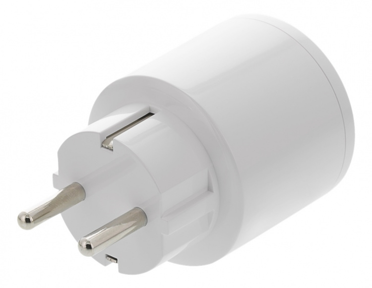 DELTACO SMART HOME bryter, WiFi, 1xCEE 7/3, 10A, timer, hvit DELTACO SMART HOME bryter, WiFi, 1xCEE 7/3, 10A, timer, hvit
