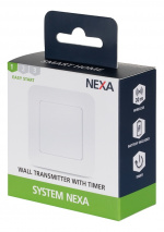 Nexa Veggsender med ramme opp til 30 m, 80 x 80 x 14 mm Nexa Veggsender med ramme opp til 30 m, 80 x 80 x 14 mm