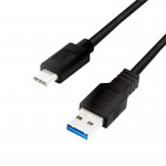 LogiLink USB 3.2 Gen1 USB - USB-C 15W 3m svart LogiLink USB 3.2 Gen1 USB - USB-C 15W 3m svart
