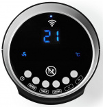 Nedis SmartLife Keramisk PTC Varmevifte | Wi-Fi | 2000 W | 3 Varmeinnstillinger | Svingning | Display | 15 - 35 °C | Android™ / IOS | Sort