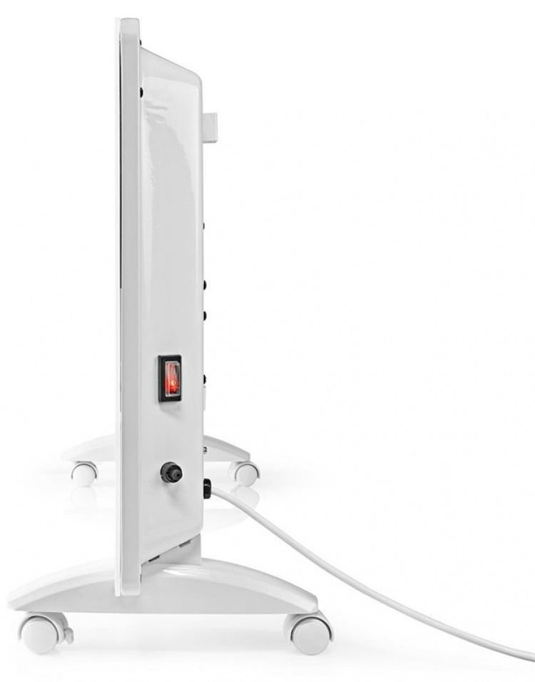 Nedis SmartLife Konveksjon Varmeapparat | Egnet til bad | Glasspanel | 2000 W | 2 Varmeinnstillinger | LED | 15 - 35 °C | Justerbar termostat | Hvit