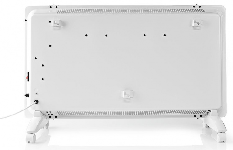 Nedis SmartLife Konveksjon Varmeapparat | Egnet til bad | Glasspanel | 2000 W | 2 Varmeinnstillinger | LED | 15 - 35 °C | Justerbar termostat | Hvit