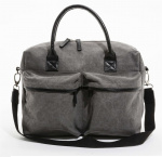 Lord Nelson, Kurérveske i lerret, grå Lord Nelson, Kurérveske i lerret, grå