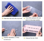 Enkelt sammensatt bad/dusjhylle, beige