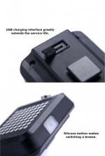 Smart automatisk sykkelbaklys med lasersensor og 64 stk LED