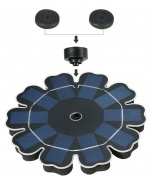 Flytende fontene drevet av solceller