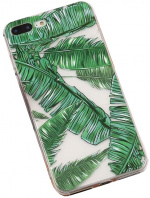 TPU Rainforest-skall til iPhone X/XS, palmeblad