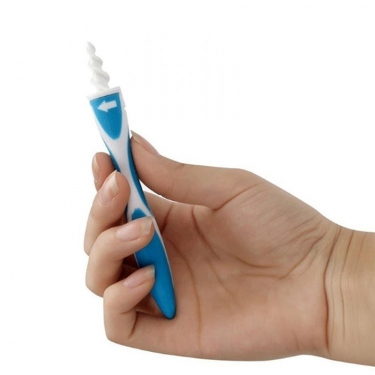 Glatt ørevoksrens med 16 silikonhoder