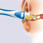 Glatt ørevoksrens med 16 silikonhoder