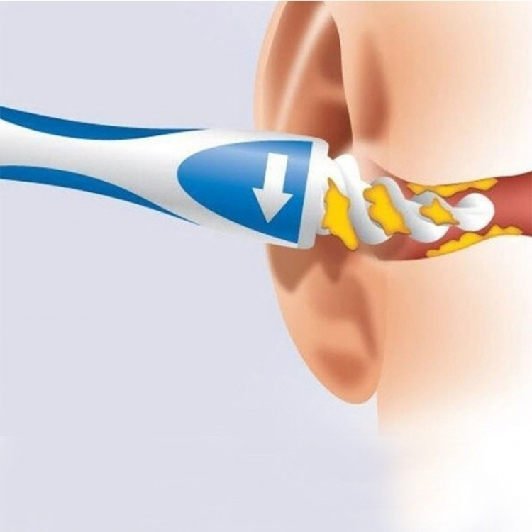 Glatt ørevoksrens med 16 silikonhoder