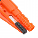 3 i 1 Bodyguard, nødfløyte, bilbeltekniv, nødhammer