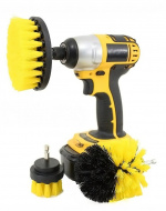 Sett med 3 skurebørster for drill/skrutrekker Sett med 3 skurebørster for drill/skrutrekker