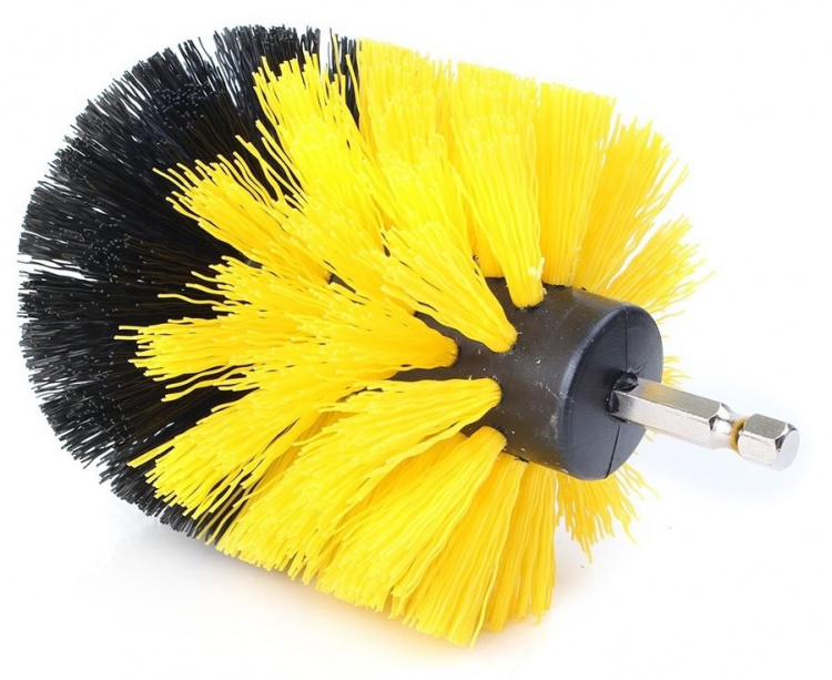 Sett med 3 skurebørster for drill/skrutrekker Sett med 3 skurebørster for drill/skrutrekker