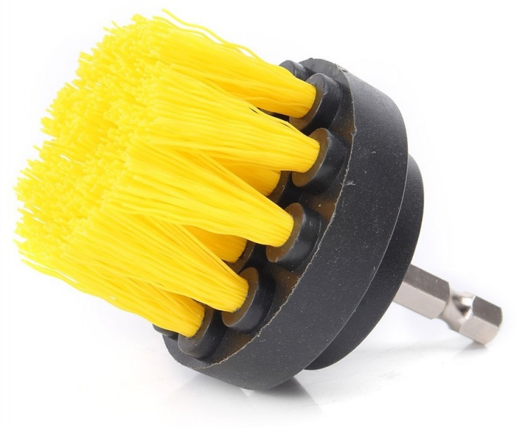 Sett med 3 skurebørster for drill/skrutrekker Sett med 3 skurebørster for drill/skrutrekker