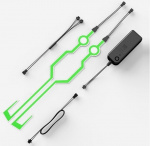 Lysstrimler til motorsykkelhjelm, Grønn Lysstrimler til motorsykkelhjelm, Grønn