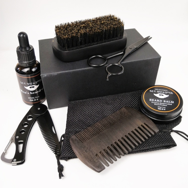 Skjeggpleiesett i 6 deler