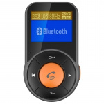 BT76 FM-sender med dobbel USB-lader QC3.0+2.4A, svart BT76 FM-sender med dobbel USB-lader QC3.0+2.4A, svart