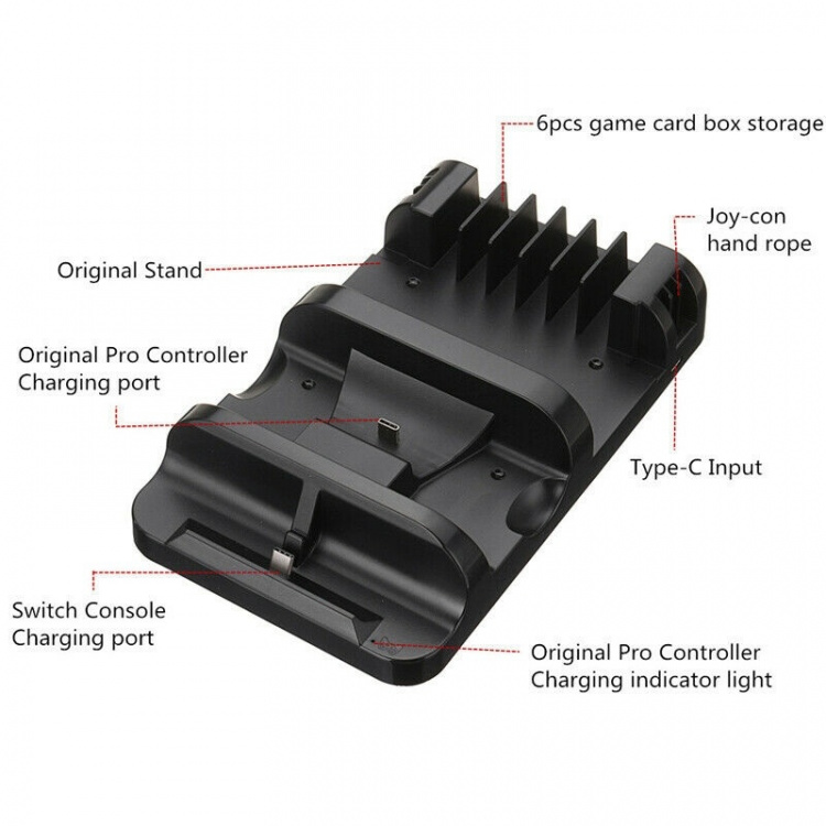 Multifunksjonell lade stativ til Switch Multifunksjonell lade stativ til Switch