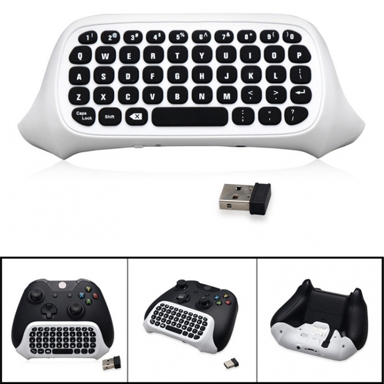 Tastatur for Xbox One S-kontroller, hvit Tastatur for Xbox One S-kontroller, hvit