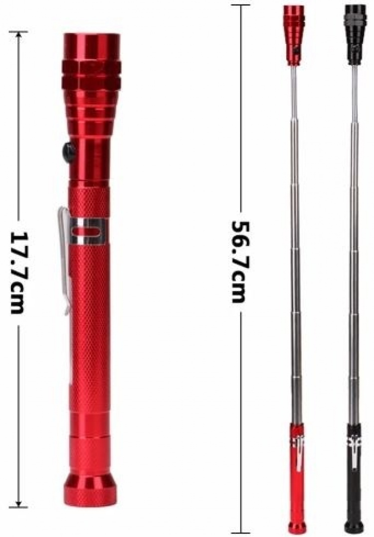 Magnetisk lommelykt, rød Magnetisk lommelykt, rød