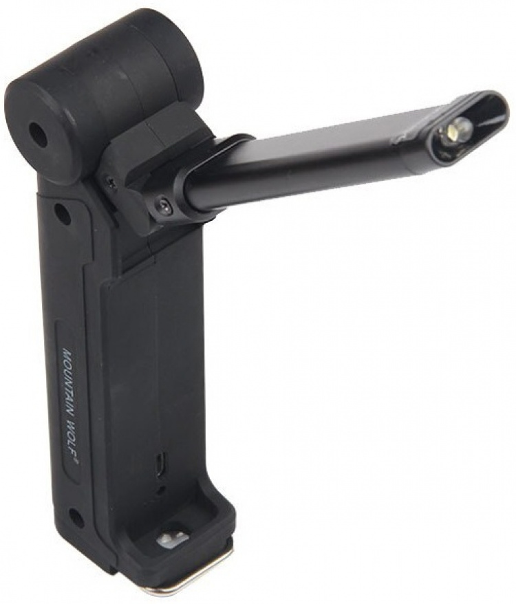 Oppladbar lommelykt 2000mAh, svart Oppladbar lommelykt 2000mAh, svart