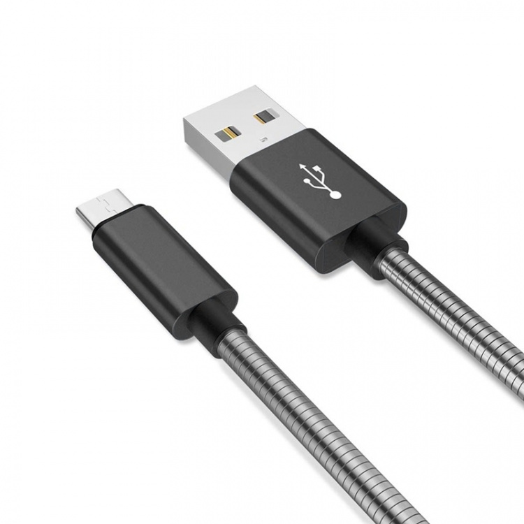 NORDIQZENZ Micro-USB-kabel i metall, 1 m NORDIQZENZ Micro-USB-kabel i metall, 1 m