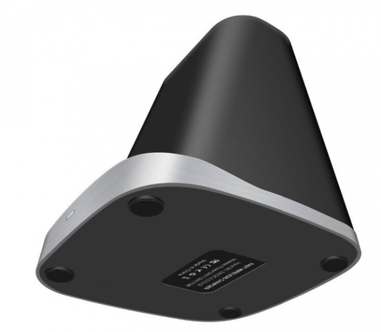 Plassbesparende pennestativ med trådløs Qi-lading