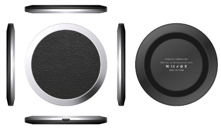 Qi-lader i kunstlær med hurtiglading