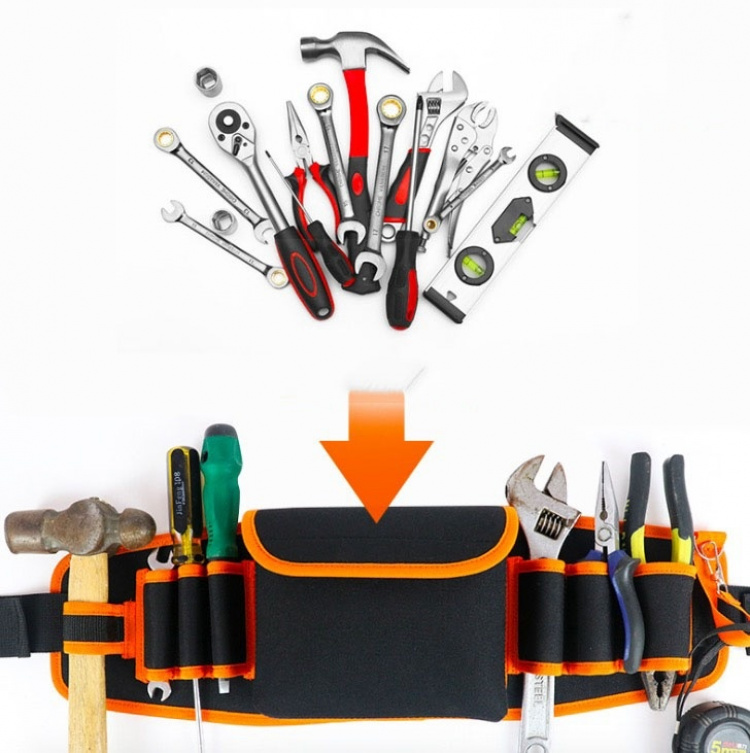 Verktøybelte, Svart/oransje