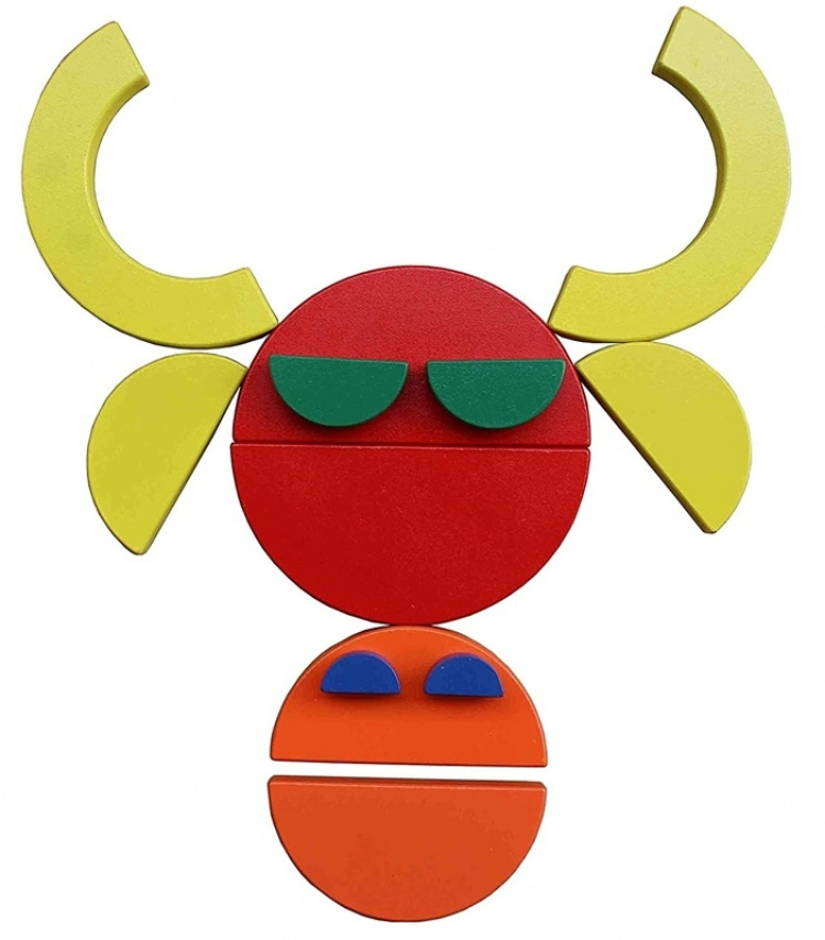 Kreativt puslespill med sirkler Kreativt puslespill med sirkler