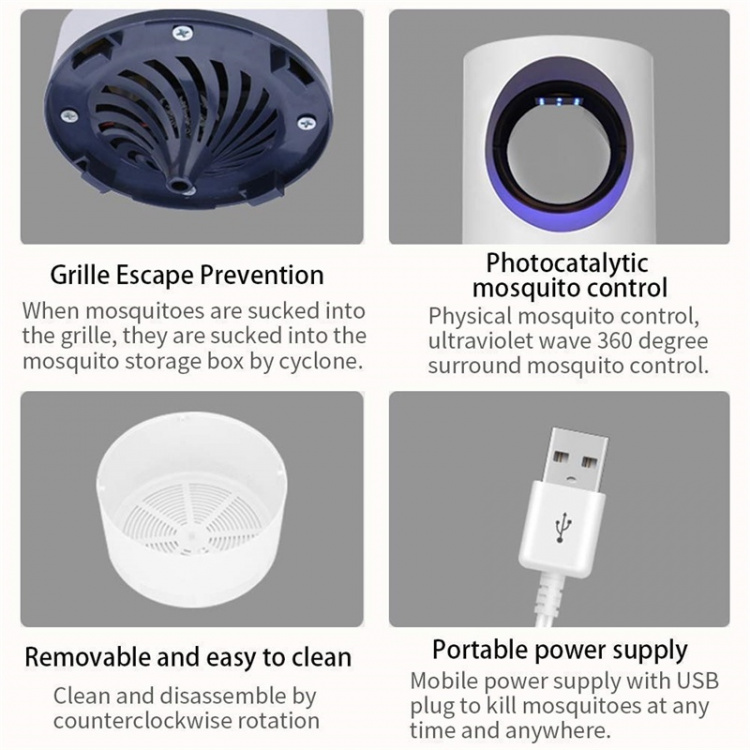 Effektiv myggdreper, hvit