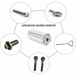 Supersmart multihylse med grepområde 7-19mm