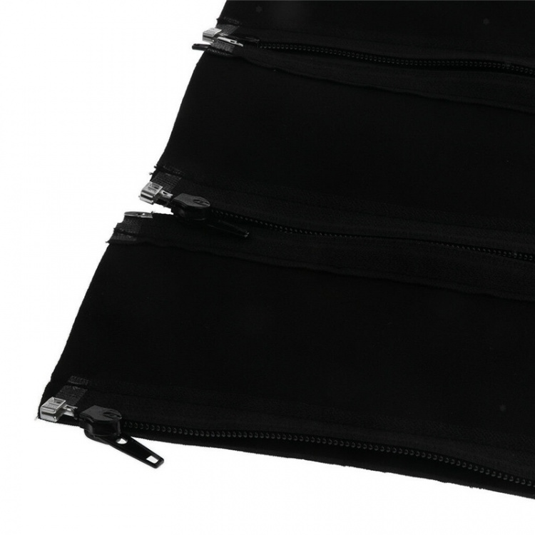 4-paks Kabeldeksel med glidelås, Svart 4-paks Kabeldeksel med glidelås, Svart