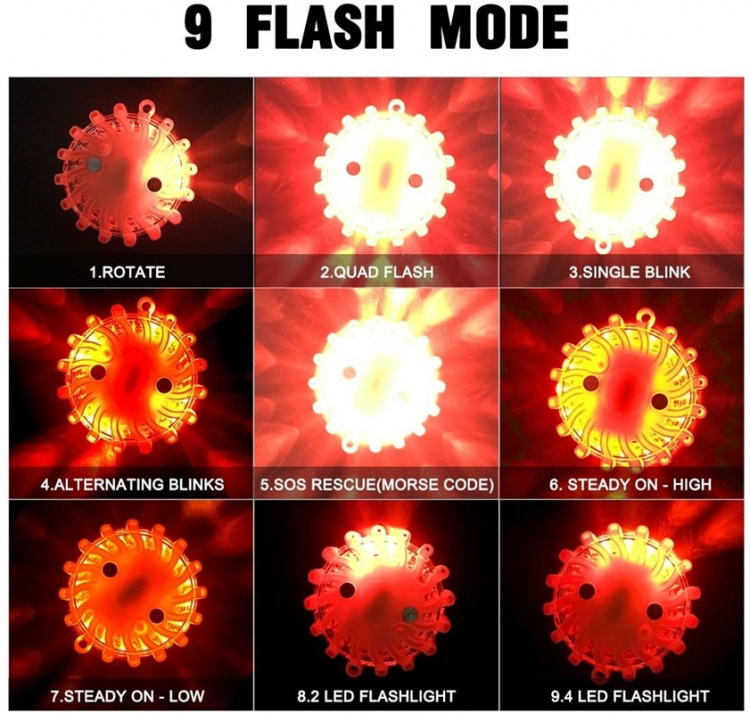 Nødlys LED med magnet